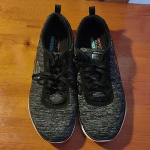 Skechers Flex Appeal 2.0 Black/White 9.5